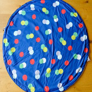 StoweyJoey was designed as a playmat for children, but how you use it is up to you! Many customers have found use for it as a blanket, a kitchen mat, an accent piece, and even a dog bed!